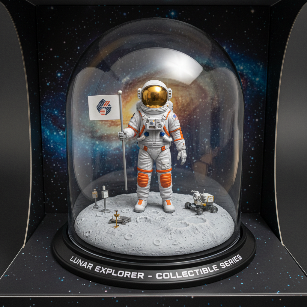 3D Figurine — Astronaut 复古提示词示例渲染