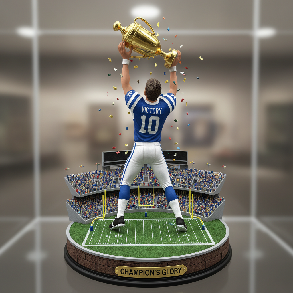 3D Figurine — Sports Star 复古提示词示例渲染