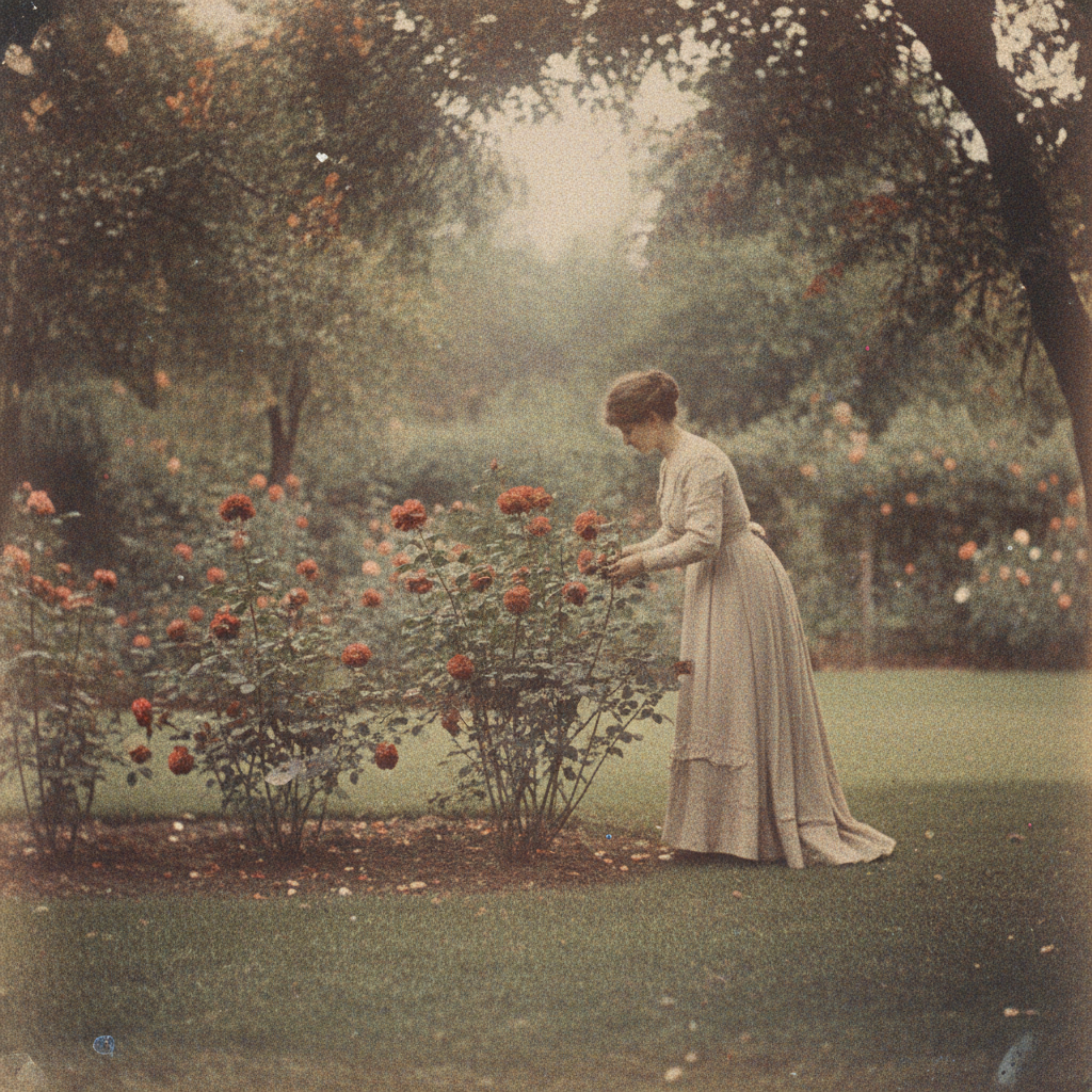 Nano Banana Autochrome — Mosaic Grain retro image prompt sample