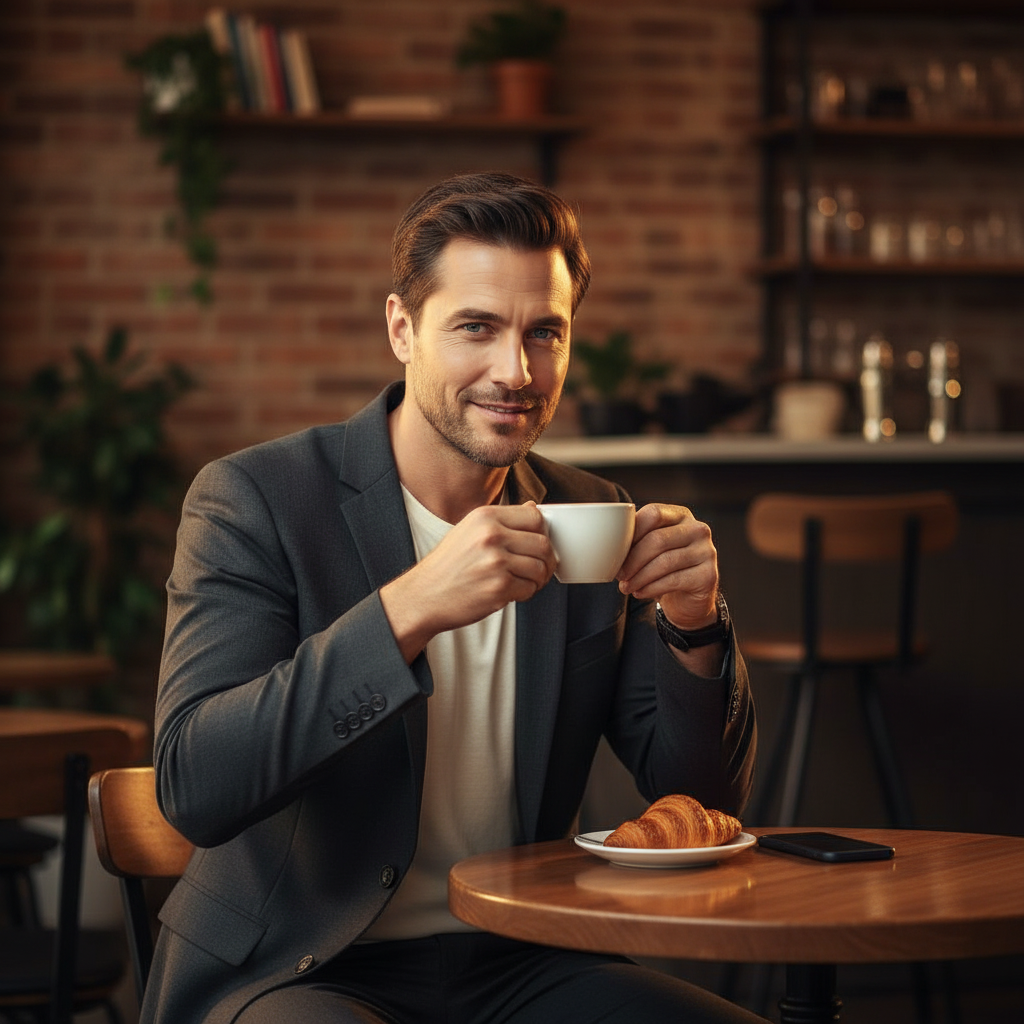 Café Lifestyle banana 提示词示例图