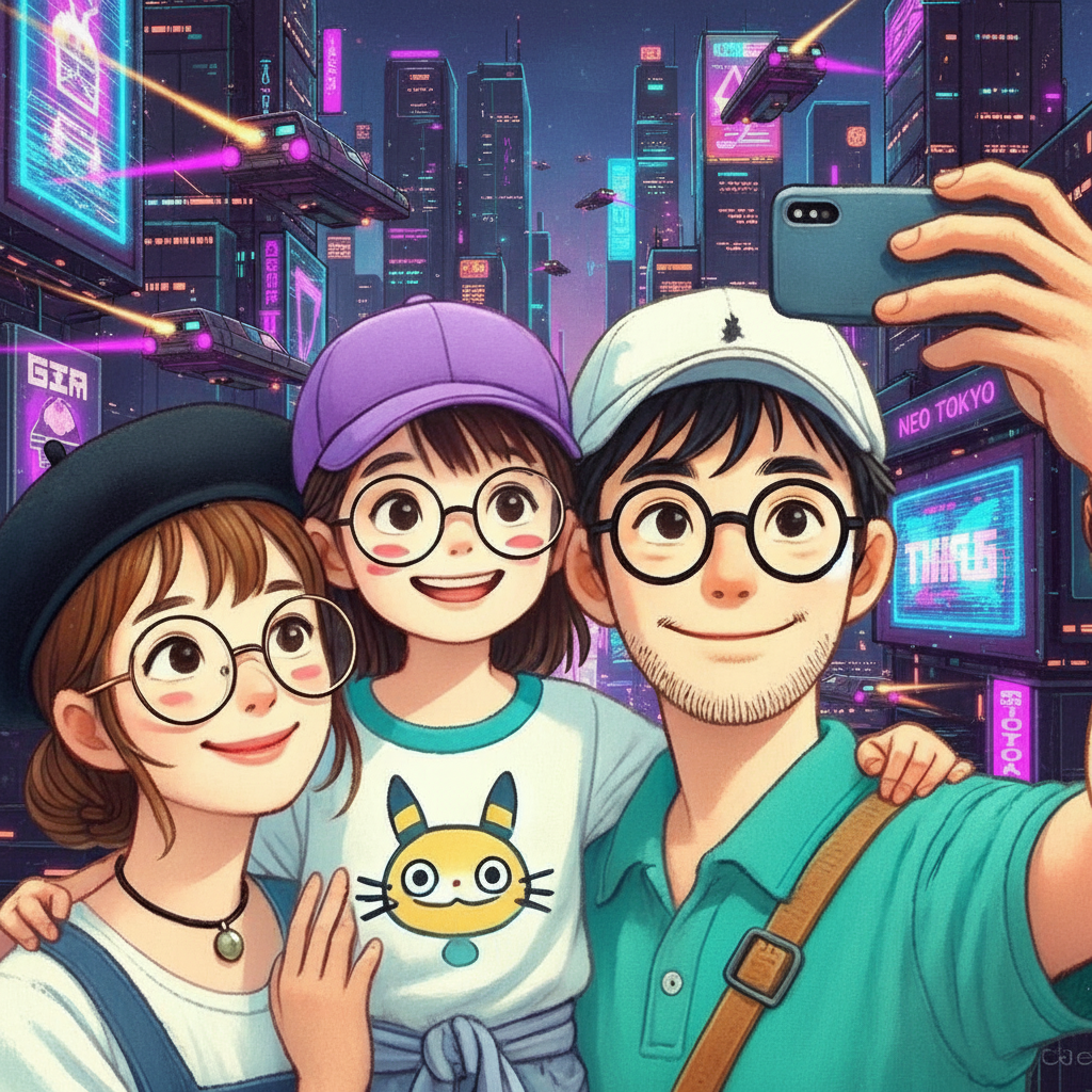 Synthwave — 80s Cyberpunk Cityscape