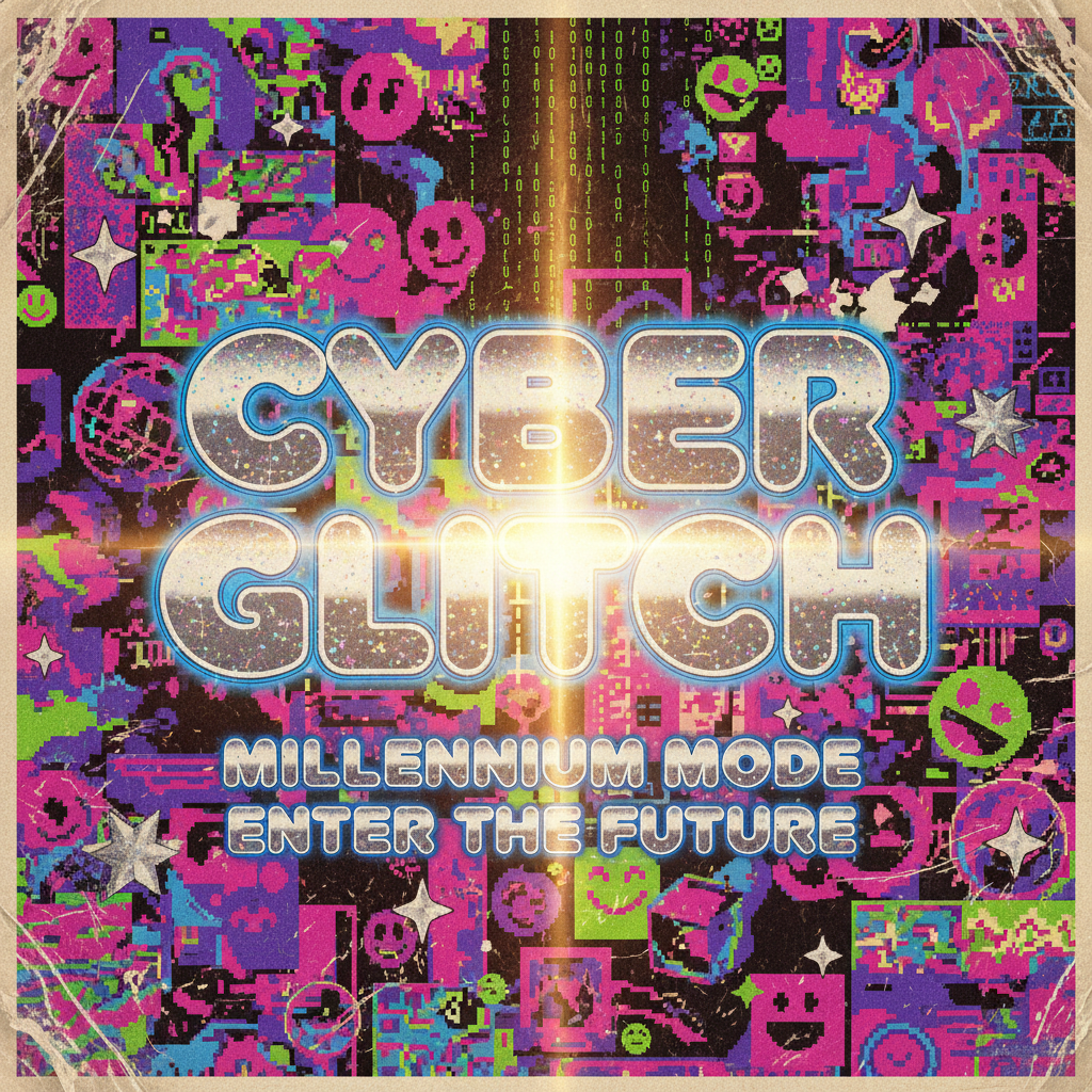 Y2K Aesthetic — Bubble Poster